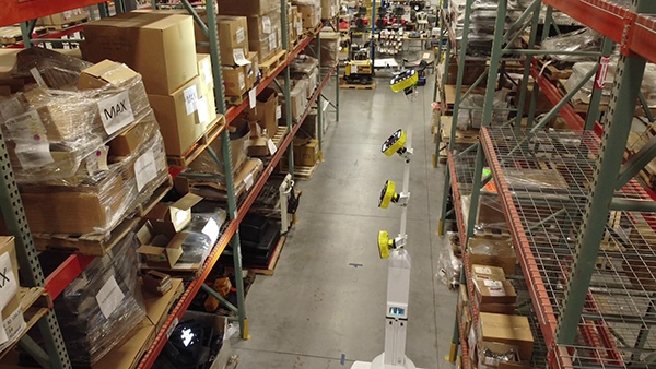 Autonomous inventory scanning robot for warehouses, distribution centers and manufacturers.
